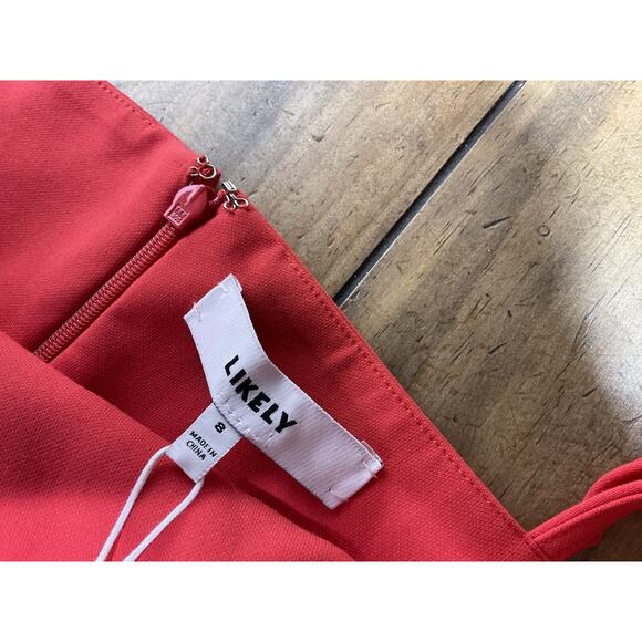 LIKELY Revolve Women's Stella Cutout Mini Dress Size 8 Bittersweet Red NWT - Picture 8 of 13